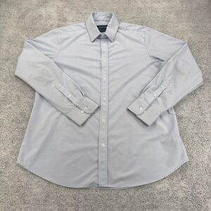 Mizzen+Main Blue Label Leeward Shirt Mens Large Standard Fit Performance Stretch